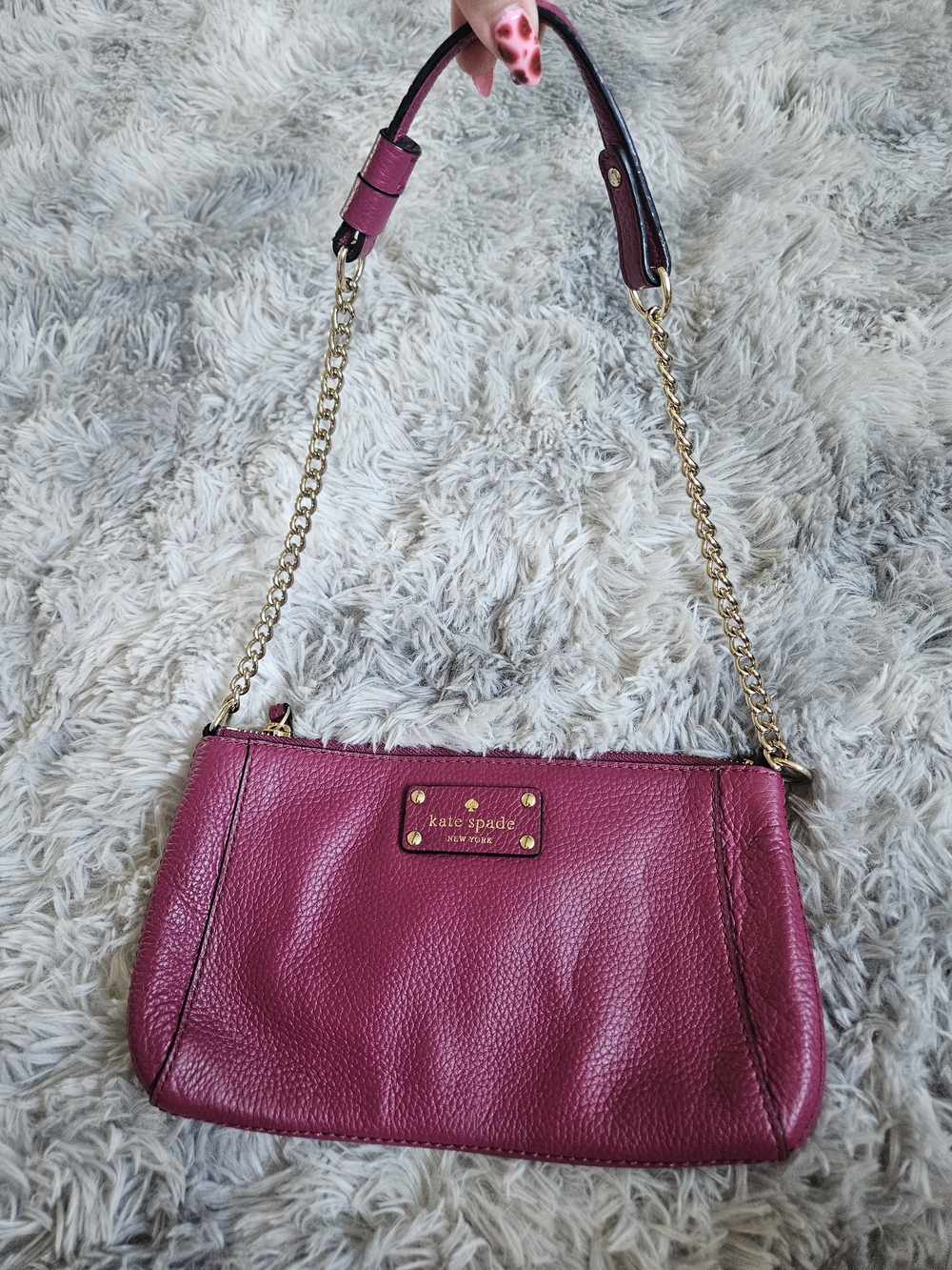 Kate Spade Adela pebbled leather shoulder bag
